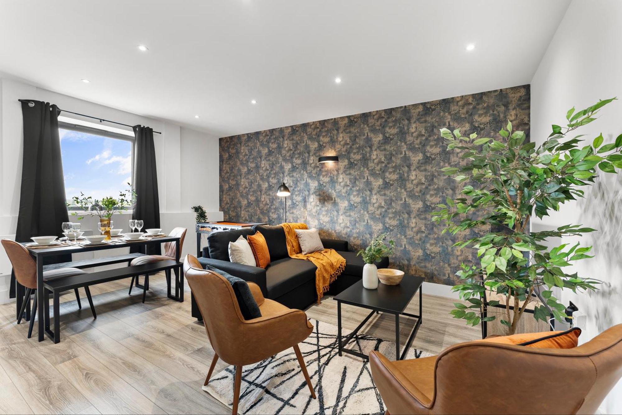 Stylish Two-Bedroom Flat In NWI Dış mekan fotoğraf